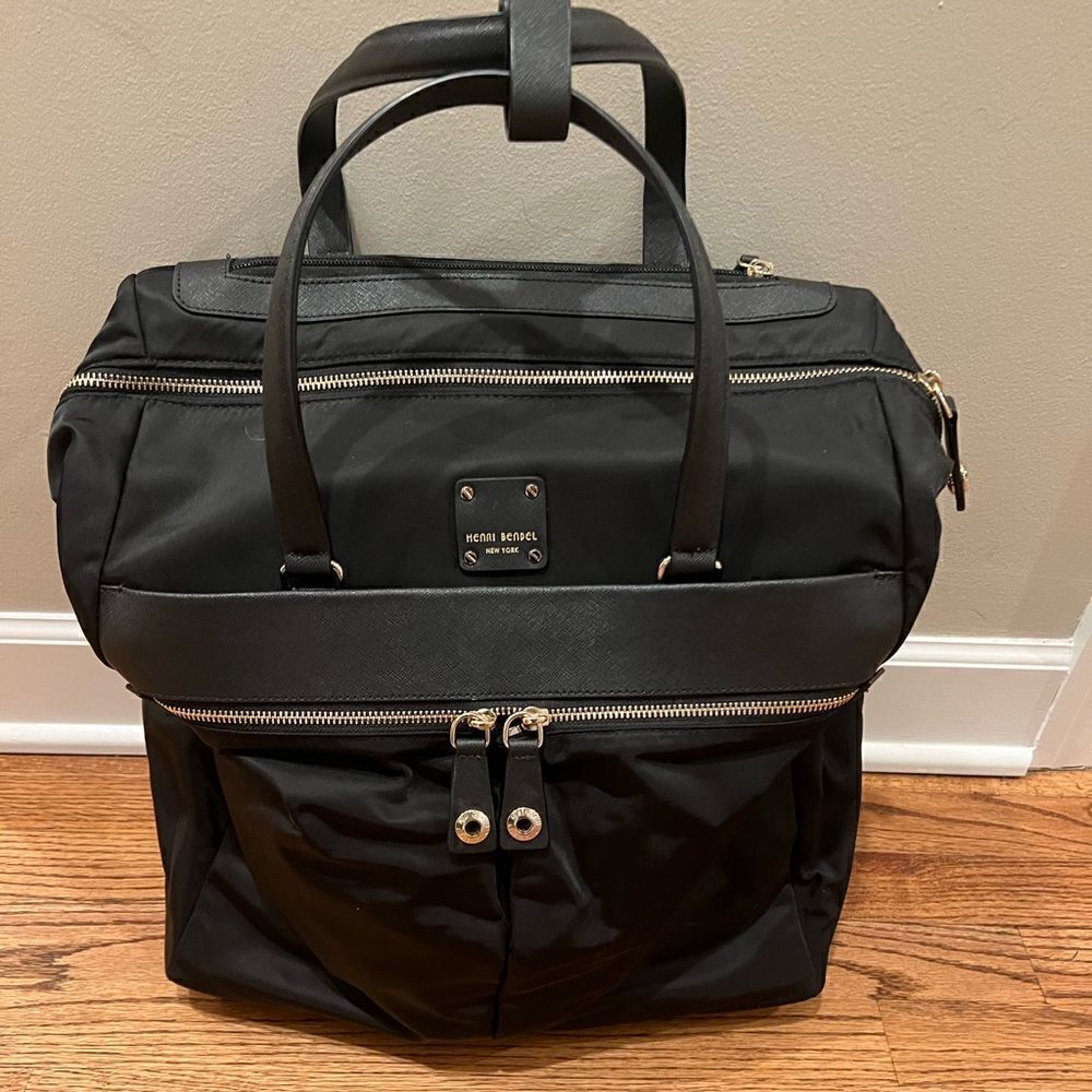 Henri Bendel Jetsetter Carry-on Wheelie - Black - Picture 6 of 10